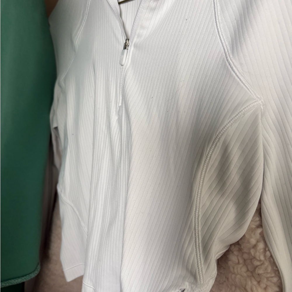 Lululemon It’s Rulu Ribbed Crop Half Zip - Picture 3 of 3